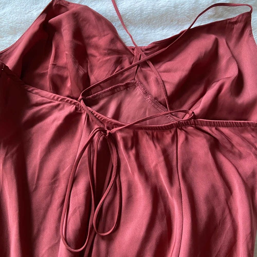Favorite Daughter Silk Red Maxi Dress - NWOT - Picture 5 of 6